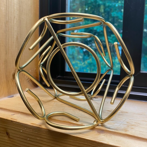 Metallic Gold Decorative Candle Holder - Picture 5 of 7